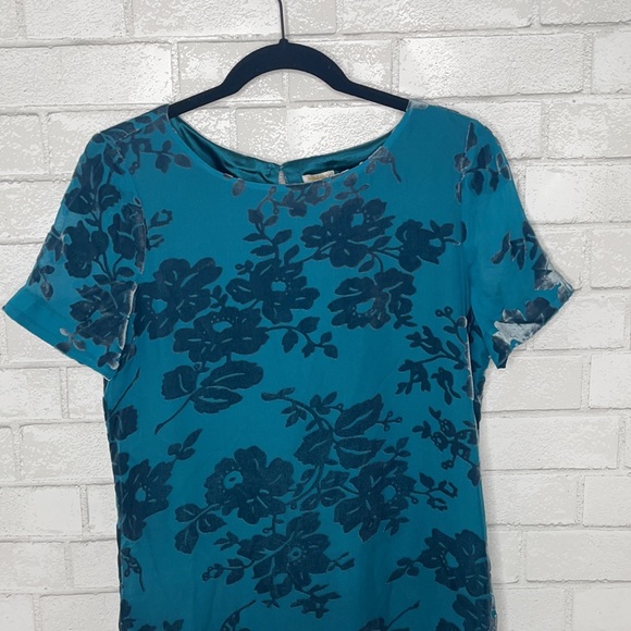 NWT Sundance Ella Blue Silk Dress - Picture 3 of 12